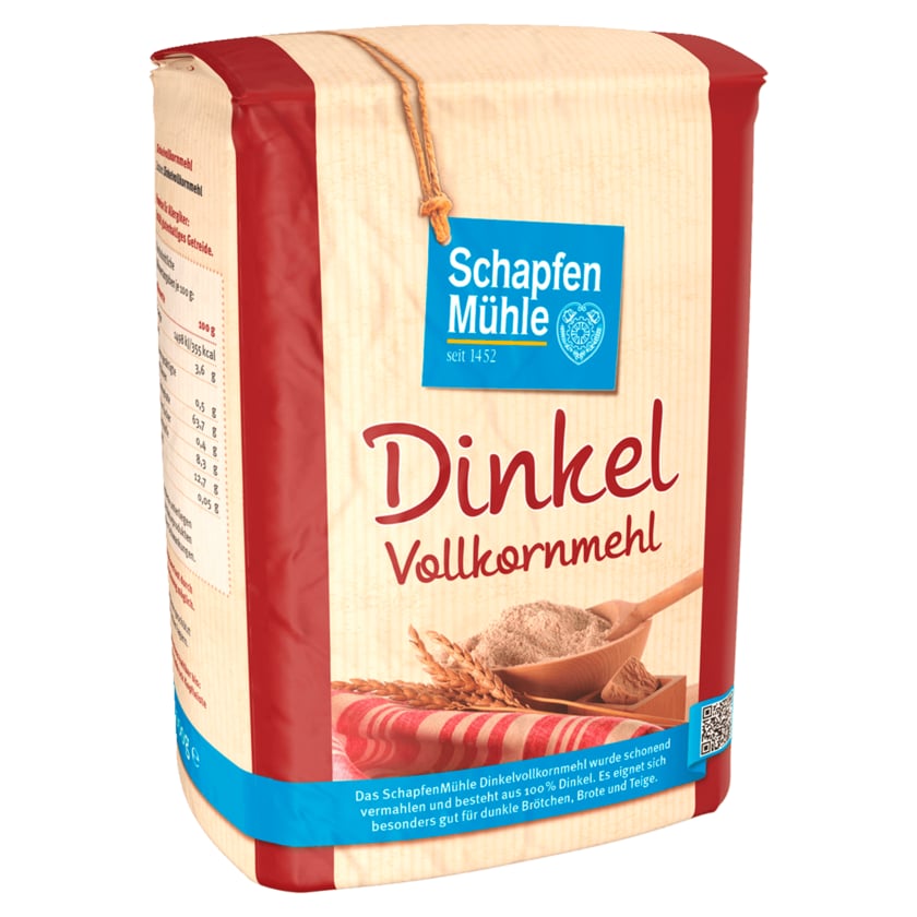 Schapfen Mühle Dinkel-Vollkornmehl 1kg